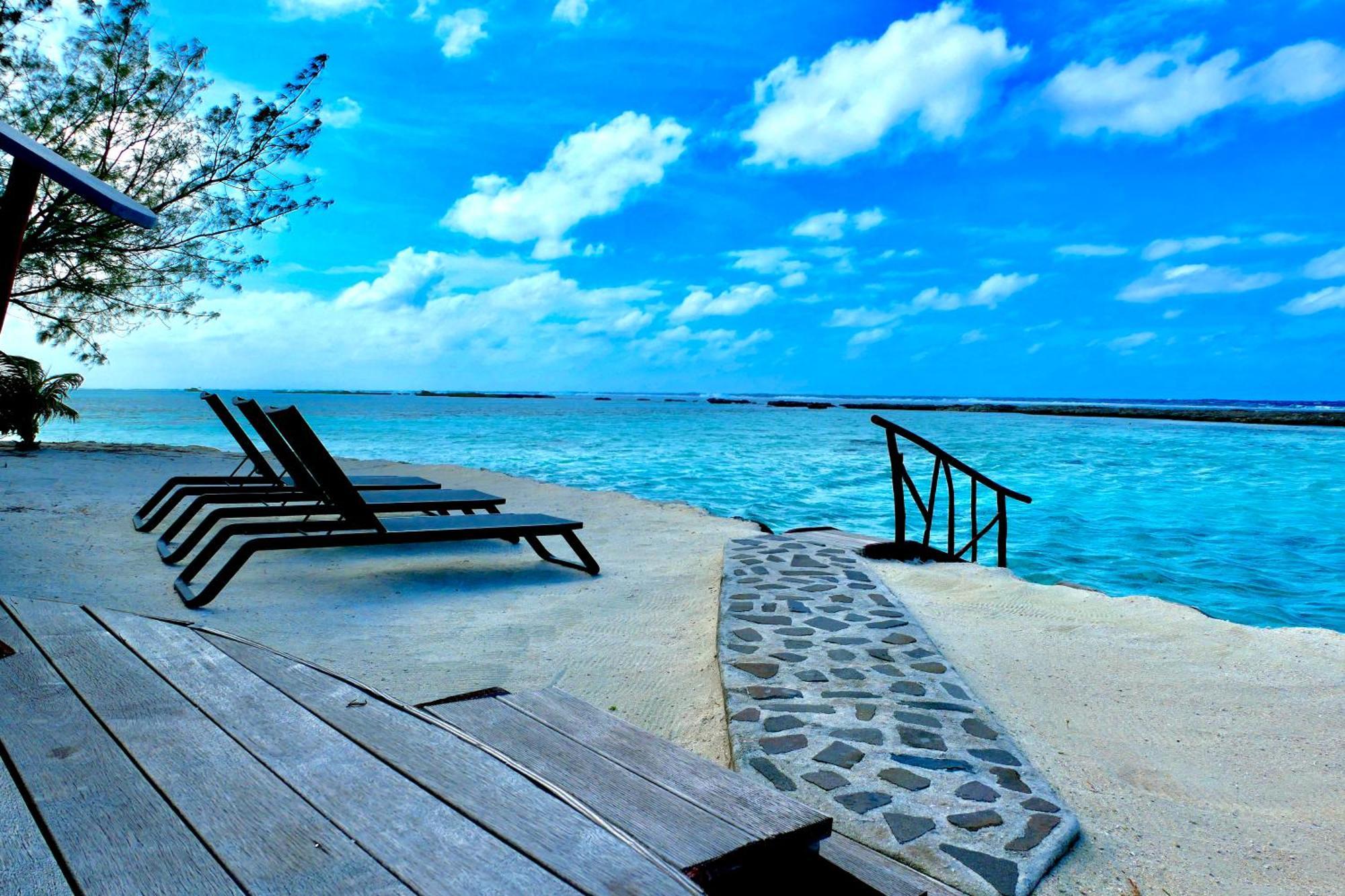 Eden Private Island Tahaa Hotel Patio  Екстериор снимка
