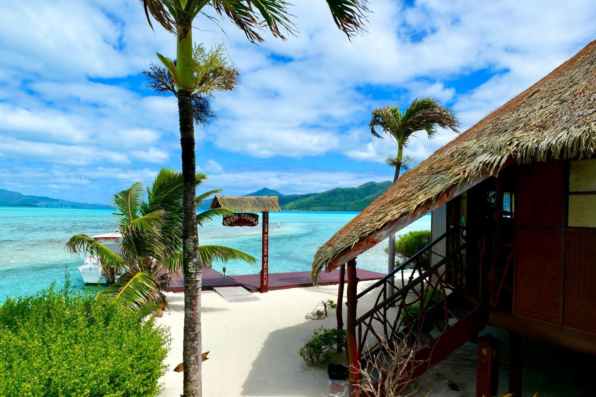 Eden Private Island Tahaa Hotel Patio  Екстериор снимка