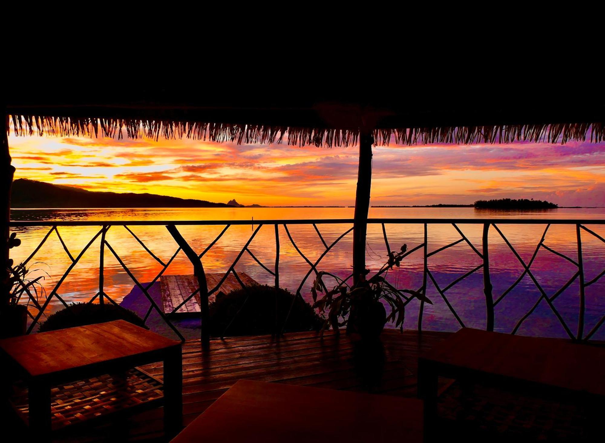 Eden Private Island Tahaa Hotel Patio  Екстериор снимка