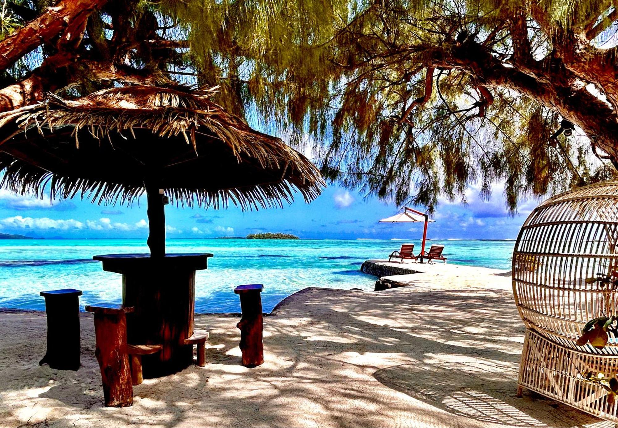 Eden Private Island Tahaa Hotel Patio  Екстериор снимка