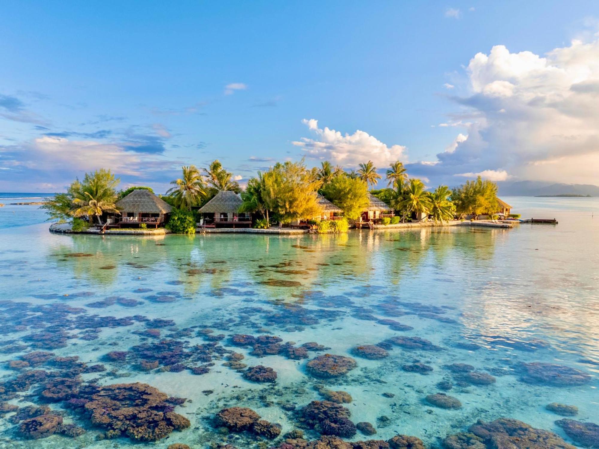 Eden Private Island Tahaa Hotel Patio  Екстериор снимка