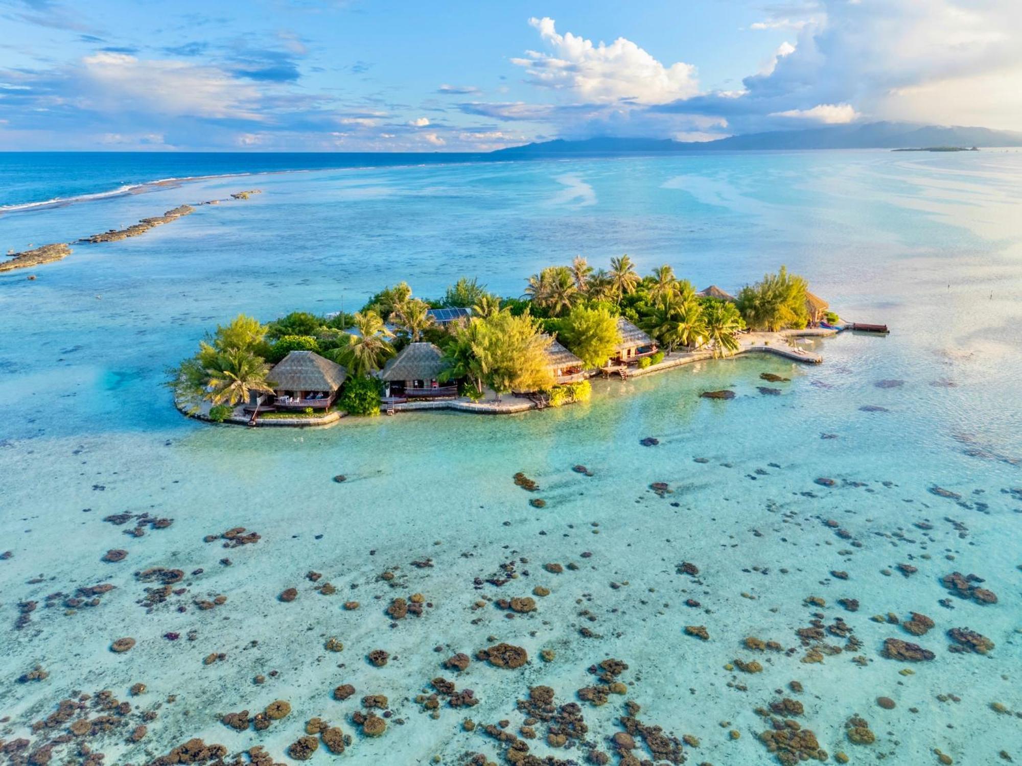 Eden Private Island Tahaa Hotel Patio  Екстериор снимка