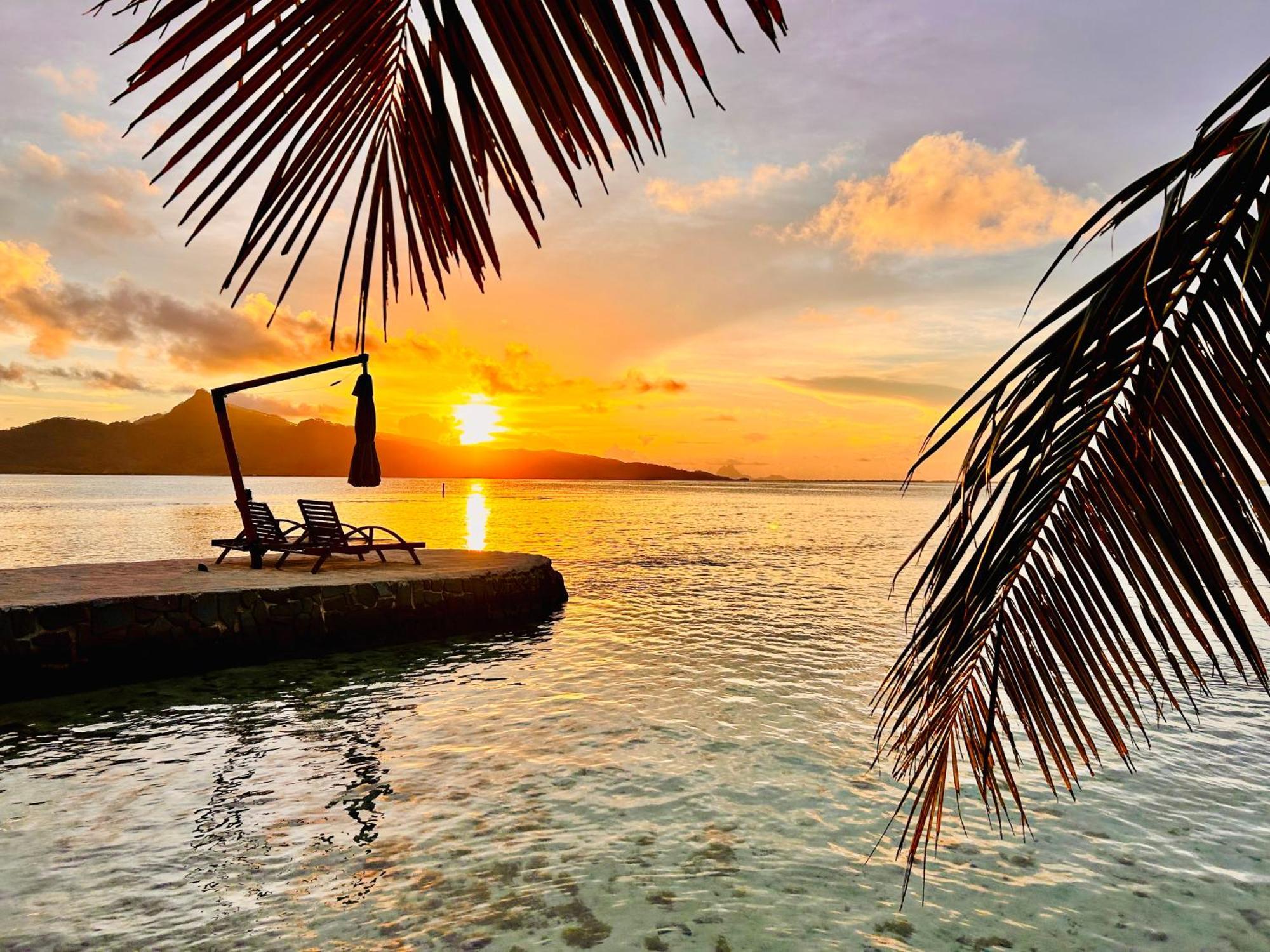Eden Private Island Tahaa Hotel Patio  Екстериор снимка