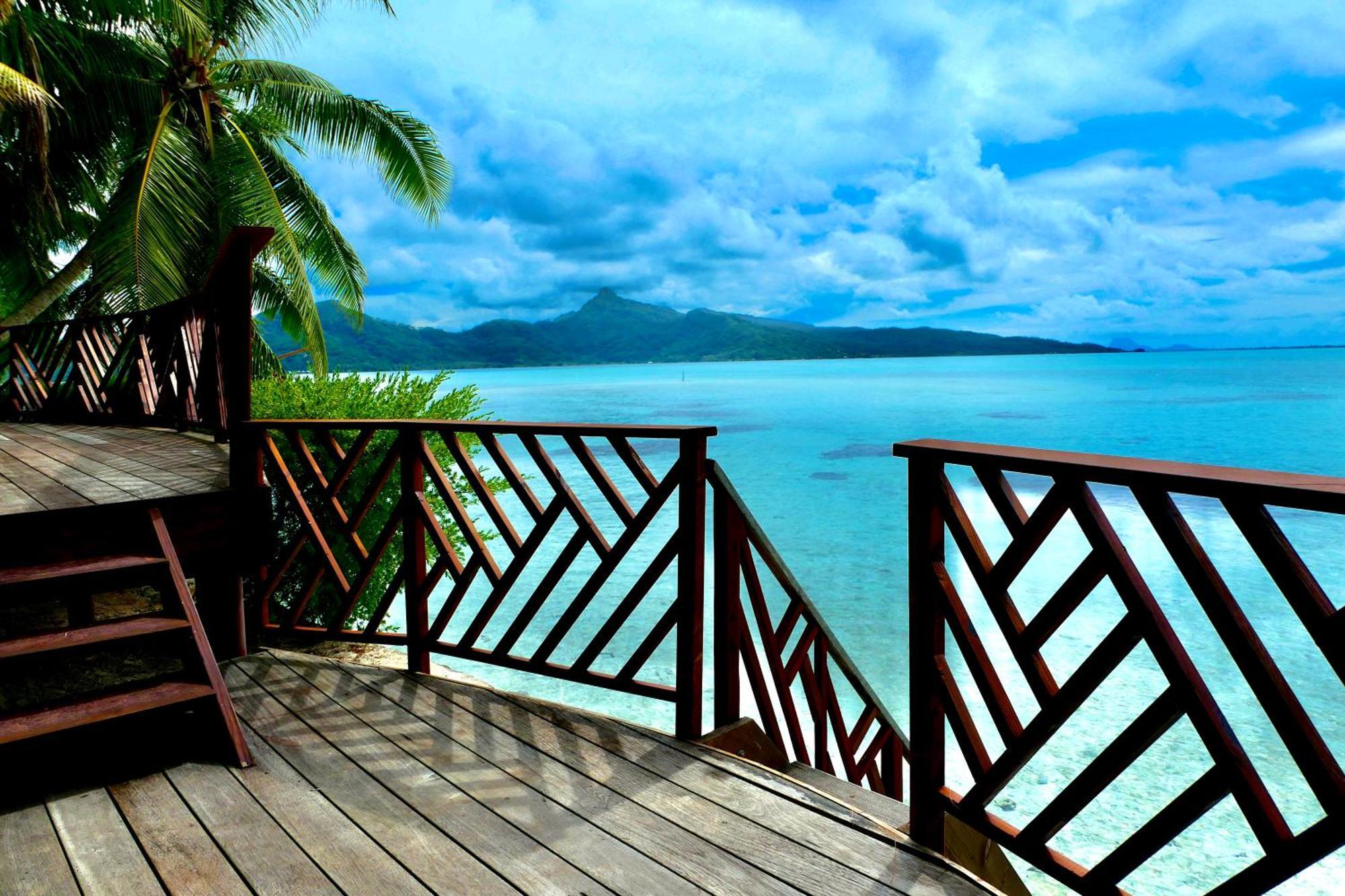 Eden Private Island Tahaa Hotel Patio  Екстериор снимка