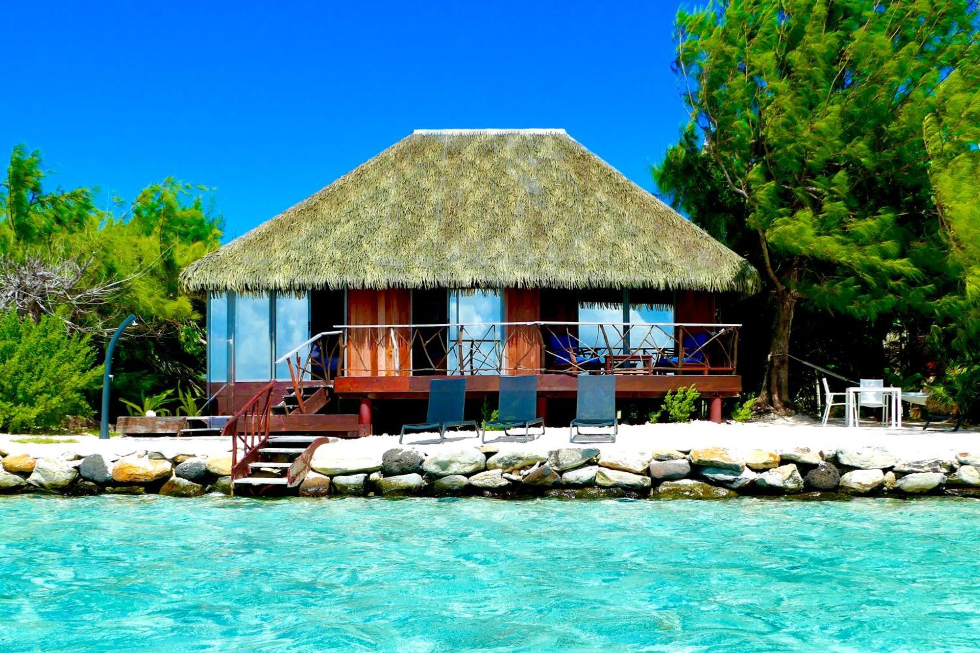 Eden Private Island Tahaa Hotel Patio  Екстериор снимка